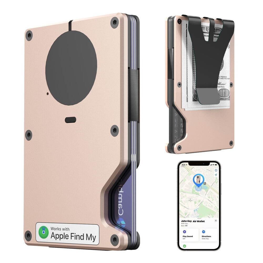 3592 Air Wallet, Built-in Tracker Slim Wallet, Smart Wallet with Money